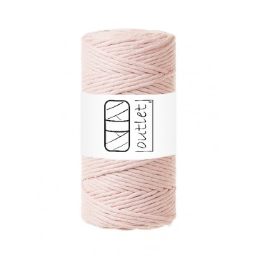 Powder Pink twisted macrame...