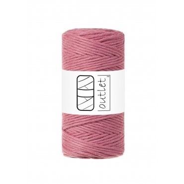 Pink twisted macrame cotton...