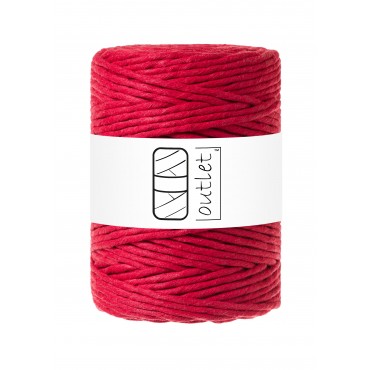 Red twisted macrame cotton...
