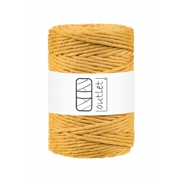 Mustard twisted macrame...