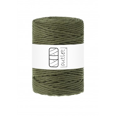 Dark Green twisted macrame...