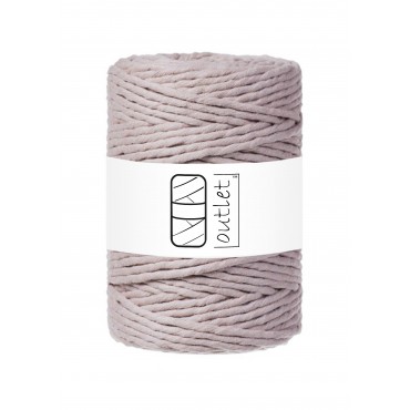 Pearl Grey twisted macrame...