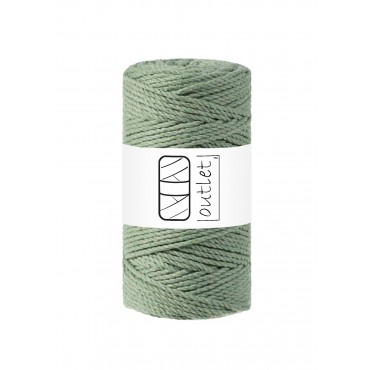 Green 3ply twisted macrame...