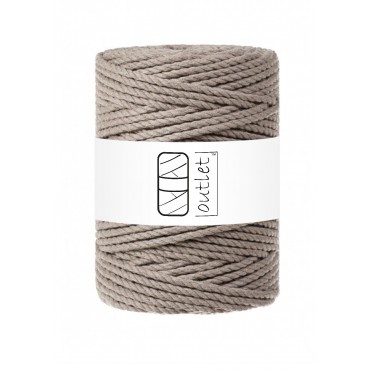 Taupe 3ply twisted macrame...