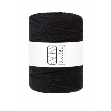 Black 3ply twisted macrame...