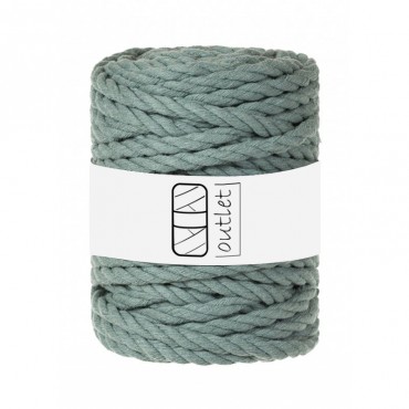 Patina  3ply twisted macrame cotton cord 9mm 30m OUTLET
