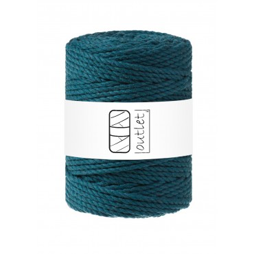 Petrol 3ply twisted macrame...