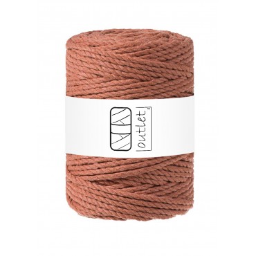 Rust 3ply twisted macrame...