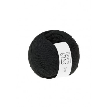 Czarna włóczka bawełniana 100g ~200m OUTLET