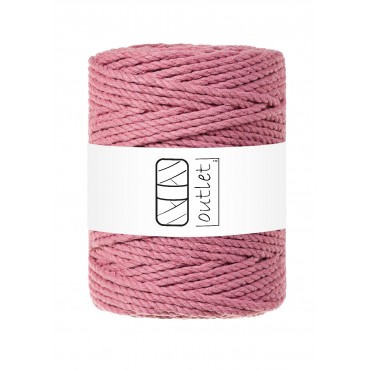 Pink 3ply twisted macrame...