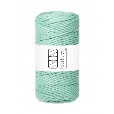 Mint twisted macrame cotton cord 3mm 100m OUTLET