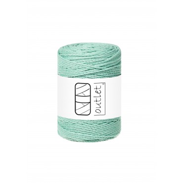 Mint 3ply twisted macrame cotton cord 1,5mm 100m OUTLET