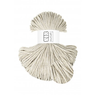 Glossy Light Beige braided...