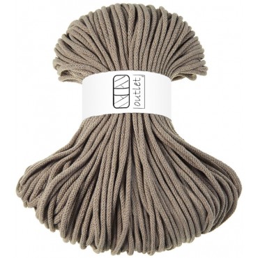 Taupe braided cotton cord...