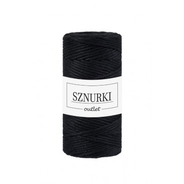 Black twisted cord 3mm 100m...