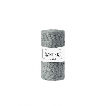 Grey twisted cord 3mm 100m OUTLET