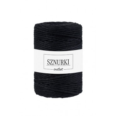 Black twisted cord 5mm 100m...