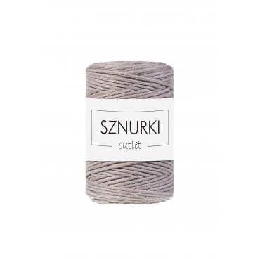 Pearl Grey twisted cord 1.5mm 100m Outlet
