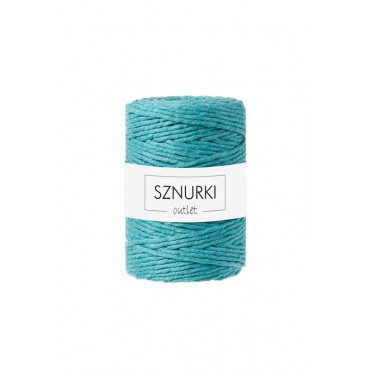 Turquoise twisted cord 5mm 100m OUTLET