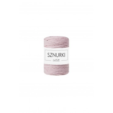 Pudrowy róż Sznurek skręcany 3ply 100m 1,5mm OUTLET