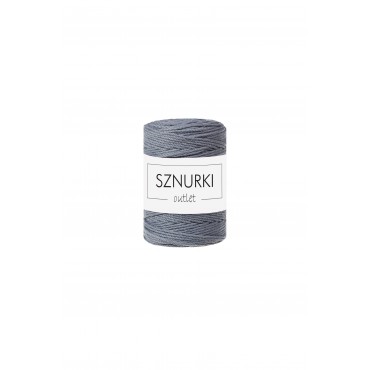 Grey 3ply twisted cord 1.5mm 100m OUTLET