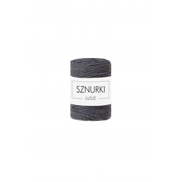 Dark Grey 3ply twisted cord 1.5mm 100m OUTLET