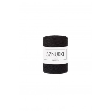 Black 3ply twisted cord 1.5mm 100m OUTLET