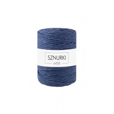 Marine Blue 3ply twisted cord 5mm 100m OUTLET