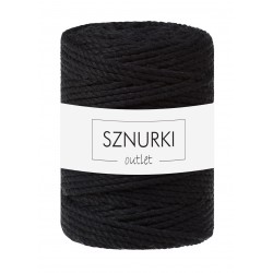 Black 3ply twisted cord 5mm...