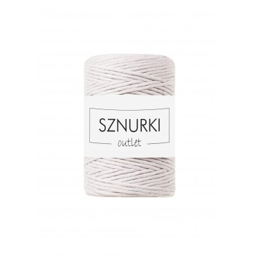 Grey White twisted cord 1.5mm 100m OUTLET