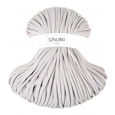 Grey White cotton cord 9mm 100m OUTLET