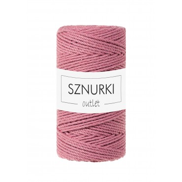 Pink 3ply twisted cord 3mm 100m OUTLET