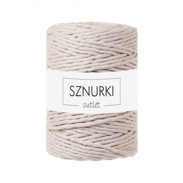 Creme twisted cord 5mm 100m OUTLET