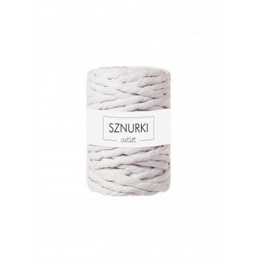 Grey White twisted cord 9mm 30m OUTLET
