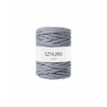 Grey twisted cord 9mm 30m OUTLET