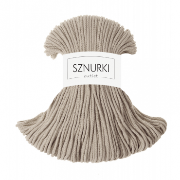 Beżowy sznurek pleciony 3mm...