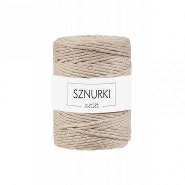 Beige 5mm 100m twisted cord OUTLET